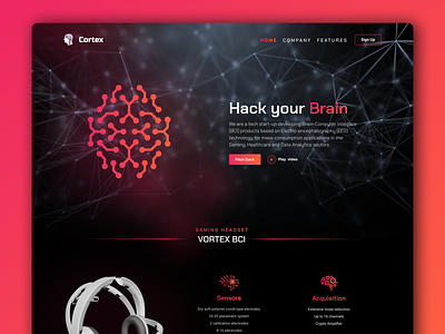 AI Startup Landing page / Look and Feel