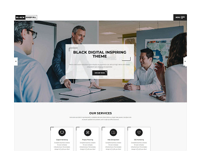 Black Digital - Creative Agency Template agency agency landing page agency website blog business clean company corporate creative creative agency digital digital agency digital marketing agency marketing marketing agency minimal modern portfolio professional services