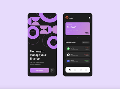 Finance Management App app app design design minimal ui ux