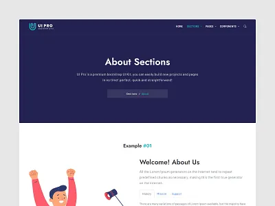 UI Pro - Bootstrap UI and Components Kit agency app bootstrap bootstrap components bootstrap website ui branding css design system html5 html5 css3 ui kit interface material ui kit premium bootstrap ui premium ui kit starter templates ui ui kit ux web website