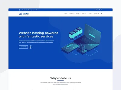 Cloud - Web Hosting and WHMCS Template bootstrap business hosting cloud hosting cloud template css domain domain registration domains host hosting hosting template html mail newsletter server shared hosting vps web hosting whmcs whmcs hosting