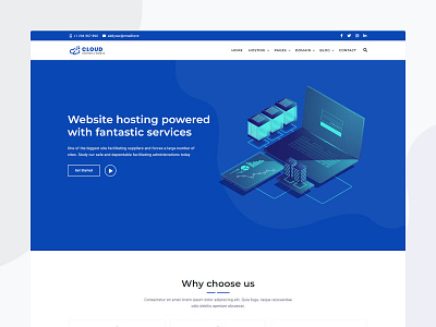 Cloud - Web Hosting and WHMCS Template bootstrap business hosting cloud hosting cloud template css domain domain registration domains host hosting hosting template html mail newsletter server shared hosting vps web hosting whmcs whmcs hosting