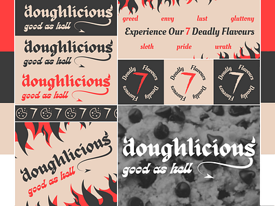 Doughlicious Branding branding design graphic design logo typography vector