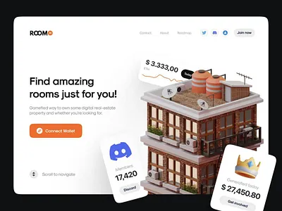 Website Design 3d design minimal ui ux website