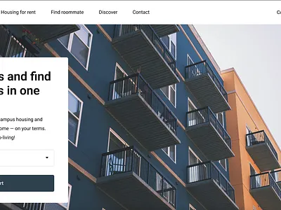 Homely Main Page design minimal ui ux website