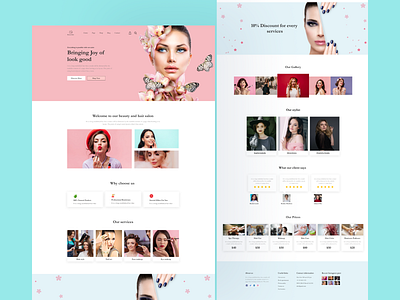 Make up and beauty salon beauty parlour beauty salon beauty salon anding page design cosmetices design landing page landing page design make make up makeup landing page design parlour ui uiux ux web landing page web landing page design woman makeup woman makeup and beauty salon woman makeup product