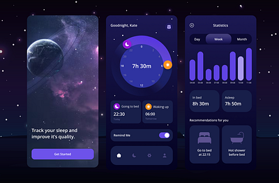 Sleep tracker app branding design nap product design productdesign sleep timer ui uiux ux uxdesign