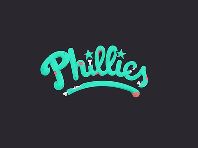 Phillies #011 baseball logo philadelphia phillies typography world series zombie