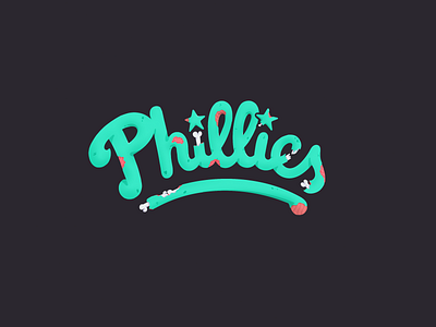 Phillies #011 baseball logo philadelphia phillies typography world series zombie