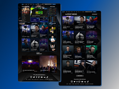 HLTV Redesign u ui uiux design ux website design