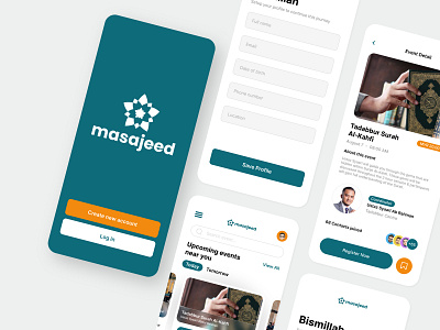 UI Design - Masajeed App apps brand design islam malaysia masajeed mobile mobile app mosque ui ui design user