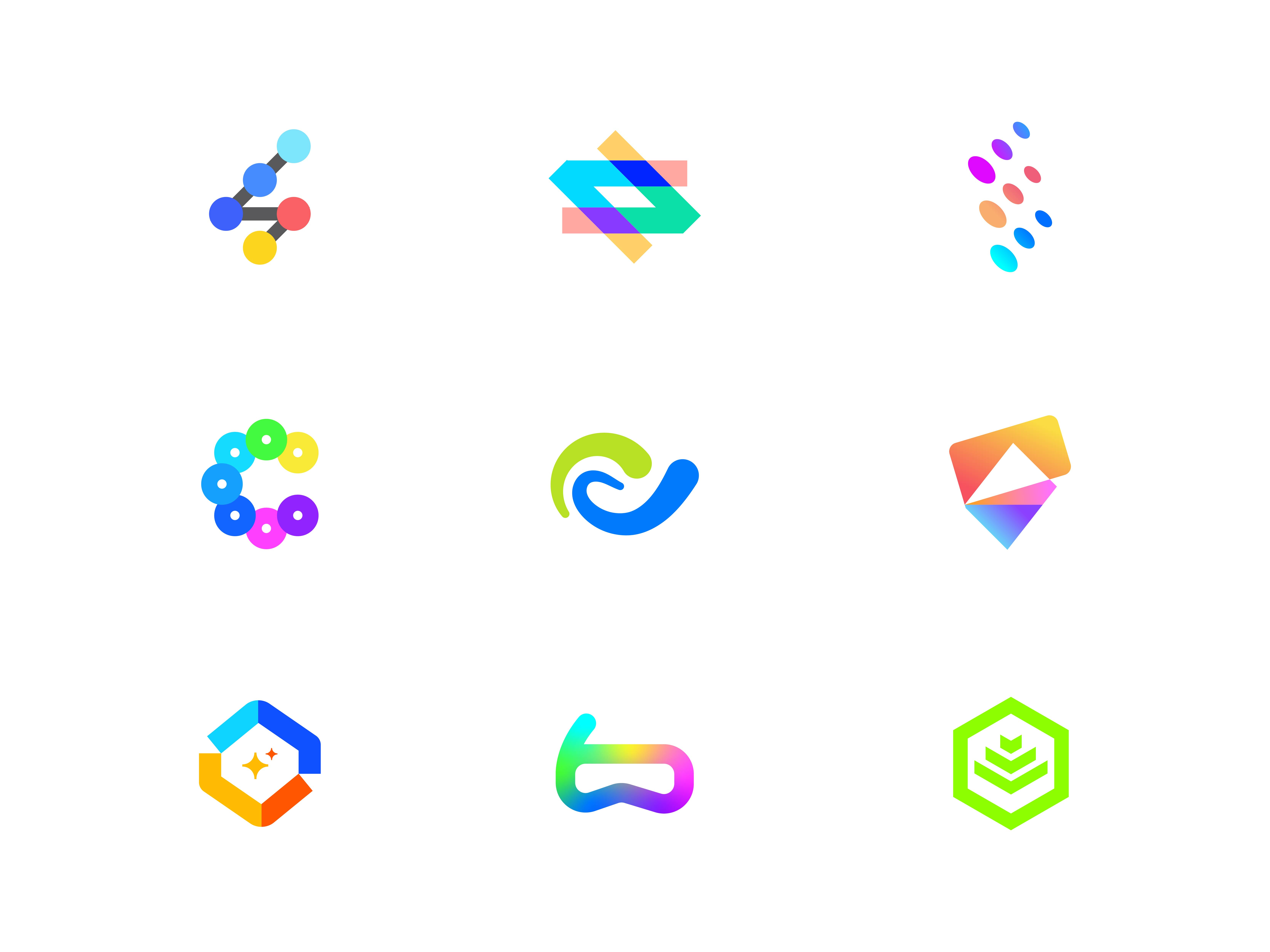 Unique Modern Logo - Futuristic Technology Colorful Logo by Ahmed Rumon ...
