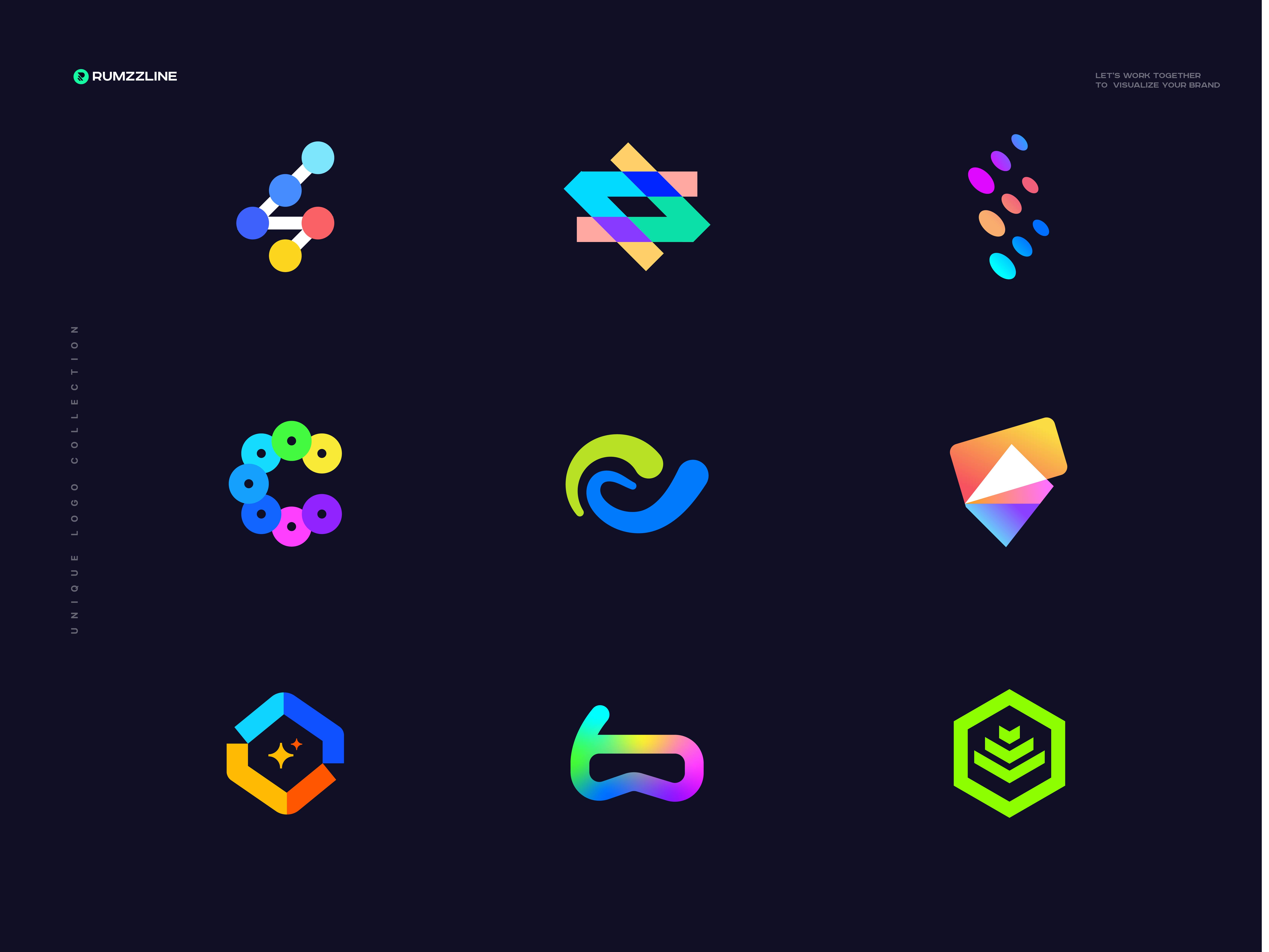 Unique Modern Logo - Futuristic Technology Colorful Logo by Ahmed Rumon ...