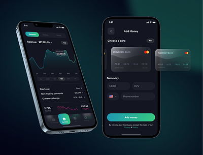 Stocks Market Mobile Application app branding design mobile app mobiledesign ui ux uxui