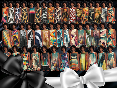 Gift ideas for HER abstract aesthetic art artistic buy clothes design dress fashion floral fractal graphic lines pattern redbubble repeating shopping skirts store