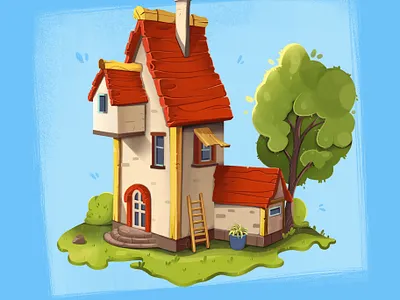 Tiny House 2d animation design home house illustration sweet vector