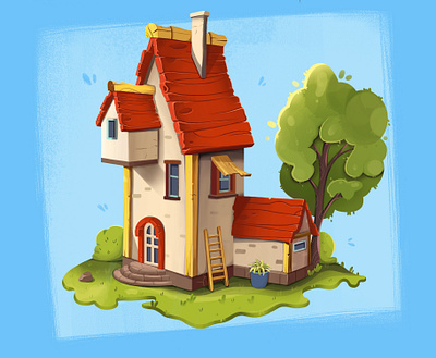 Tiny House 2d animation design home house illustration sweet vector