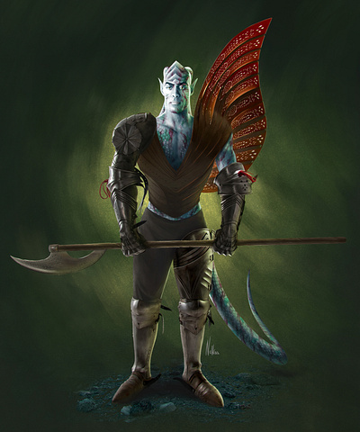 Palace's Guard art character design digitalart digitalpainting dnd fantasy illustration rpg