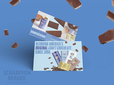 Chocolate Bar Post Card Design food graphic design postcard print snack