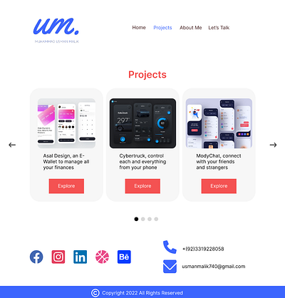 Portfolio Web UI app branding design illustration portfolio typography ui uiux