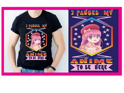 Anime t-shirt background remove branding design graphic design graphics t shirt designer illustration logo typography ui vector