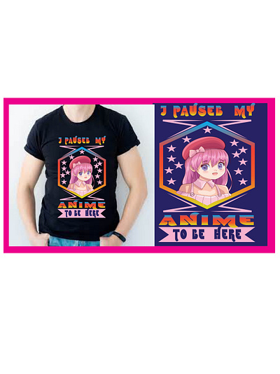Anime t-shirt background remove branding design graphic design graphics t shirt designer illustration logo typography ui vector