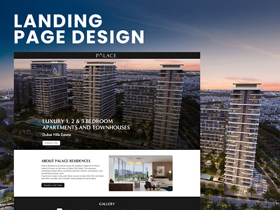 Real Estaet Landing Page landing page real estate ui ux design web design