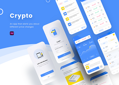 Cryptocurrency app adobe xd app app design cryptocurrency design figma mobile ui ui ui ux graphic design ux