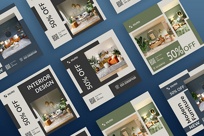 Social Media Ads Banner { Furniture } branding brochure design flyer graphic design illustration motion graphics social banner social media post vector