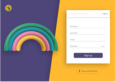 signup page branding design graphic design illustration landingpage signup page