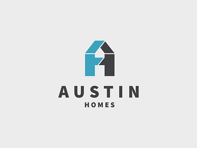 Austin Homes logo brand branding logo design vector