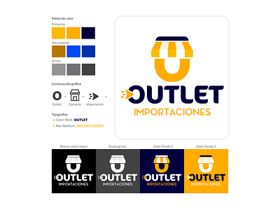 Logo Outlet Importaciones branding design graphic design logo