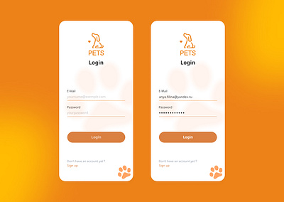 Login page #DailyUI design login page mobile app uiux design