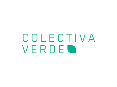 Colectiva Verde logo brand branding graphic design logo v vector