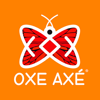 brand OXE AXÉ - logo - butterfly branding butterfly clothing colorful dress fashion feminine fashion logo moda trademark