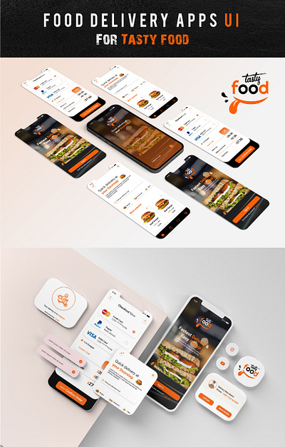 Food Delivery Apps UI Design | Nasir Ahmed NurNabi apps ui branding delivery app design facebook cover food app graphic design ui ui design uiux user interface design ux design
