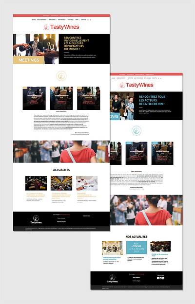 TastyWines Landing Page design elegant graphic design landing page responsive sports theme ui web web design webpage website wine wordpress