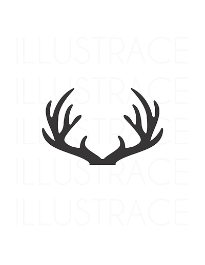 Antler antlers baby party decoration cake topper design design graphic design holiday designs illustration