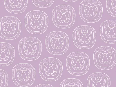 Orchid Repeat abstract badge branding flower flower pattern flowers georgia okeeffe icon illustration lavender lockup logo monoline orchid pattern repeat stipple vector