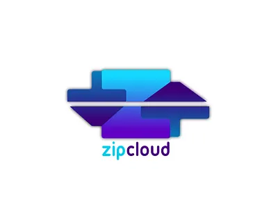 Cloud computing logo - Zip Cloud #dailylogochallenge day 14 branding cloud computing dailylogochallenge design graphic design illustration logo vector
