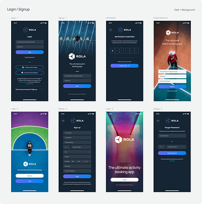 Login / Signup UI/UX Design design figma ux website