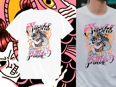 Sushi Al Patio branding illustration procreate shirt sushi tee tshirt