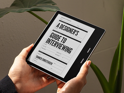 New book: A Designer's Guide to Interviewing book book cover books cover cover design digital digital design ereader interviewing kindle type typography