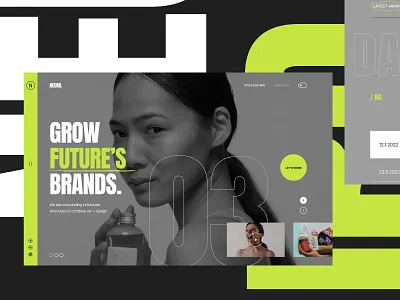 Neuro 2.0 - Creative Agency Web agency awwwards big space business clean creativemarket dark green figma minimal neuwebz parallax photography portfolio slider studio typography ui ui design web design webflow