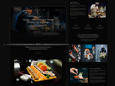 🍣 Landingpage for Yuma Sushi & Tapas branding design graphic design landingpage sales funnel ui ui design user interface ux ux design webdesign webflow