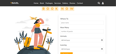 Travel Website app css design html javascript material responsive ui ux web design