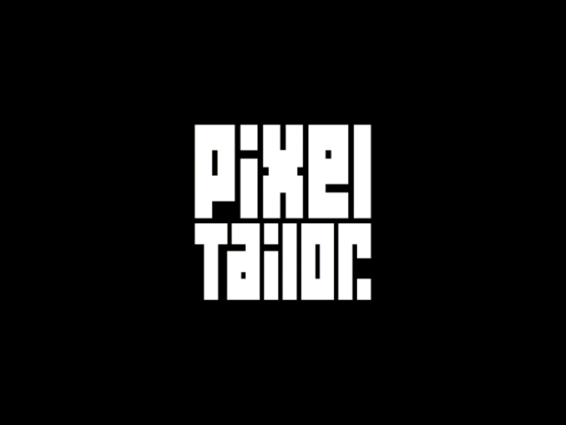 Pixel Tailor Logo Animation 3d animation branding camera caricature cinema4d gif glitch graphic design illustration illustrator logo logo animation motion design motion graphics photographer photoshop pixel