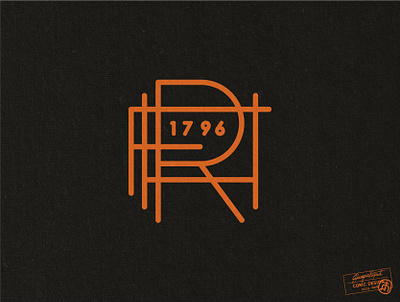 Ransom's Hill Farm branding clean graphic design historical illustrator lettering lettermark letters logo minimal minimalistic monogram r sans serif simple sport type typography vector vintage
