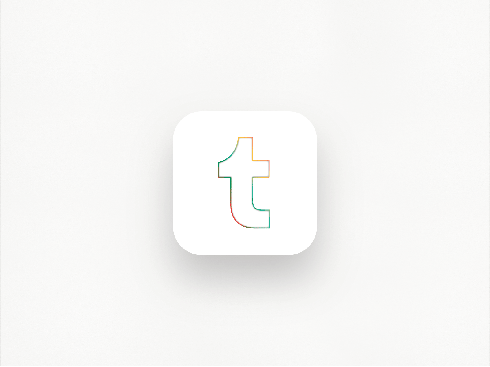 Tumblr App Icon | Playoff app icon branding design gif gradient graphic design icon logo playoff tumblr typography vector