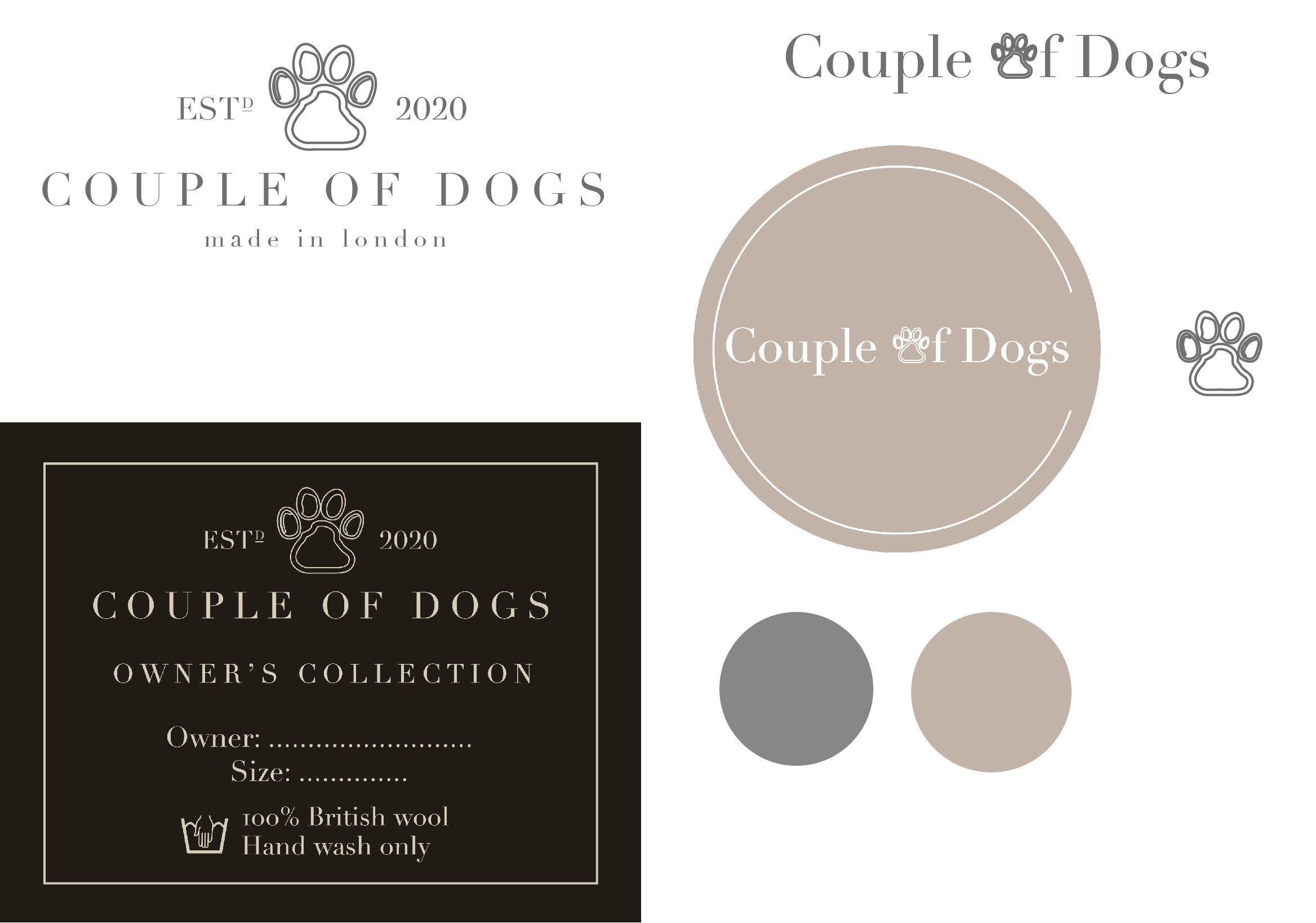 Example of Logo design for Couple Of Dogs